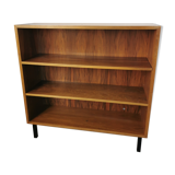 Shelf, vintage walnut veneer bookcase