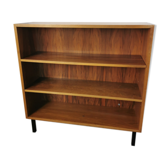 Shelf, vintage walnut veneer bookcase