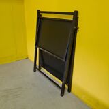 Ebonized Wooden Folding Side Table/Etagère, Mid 20th Century