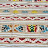 Tapis multicolores à motifs berbères fait main 155x100cm