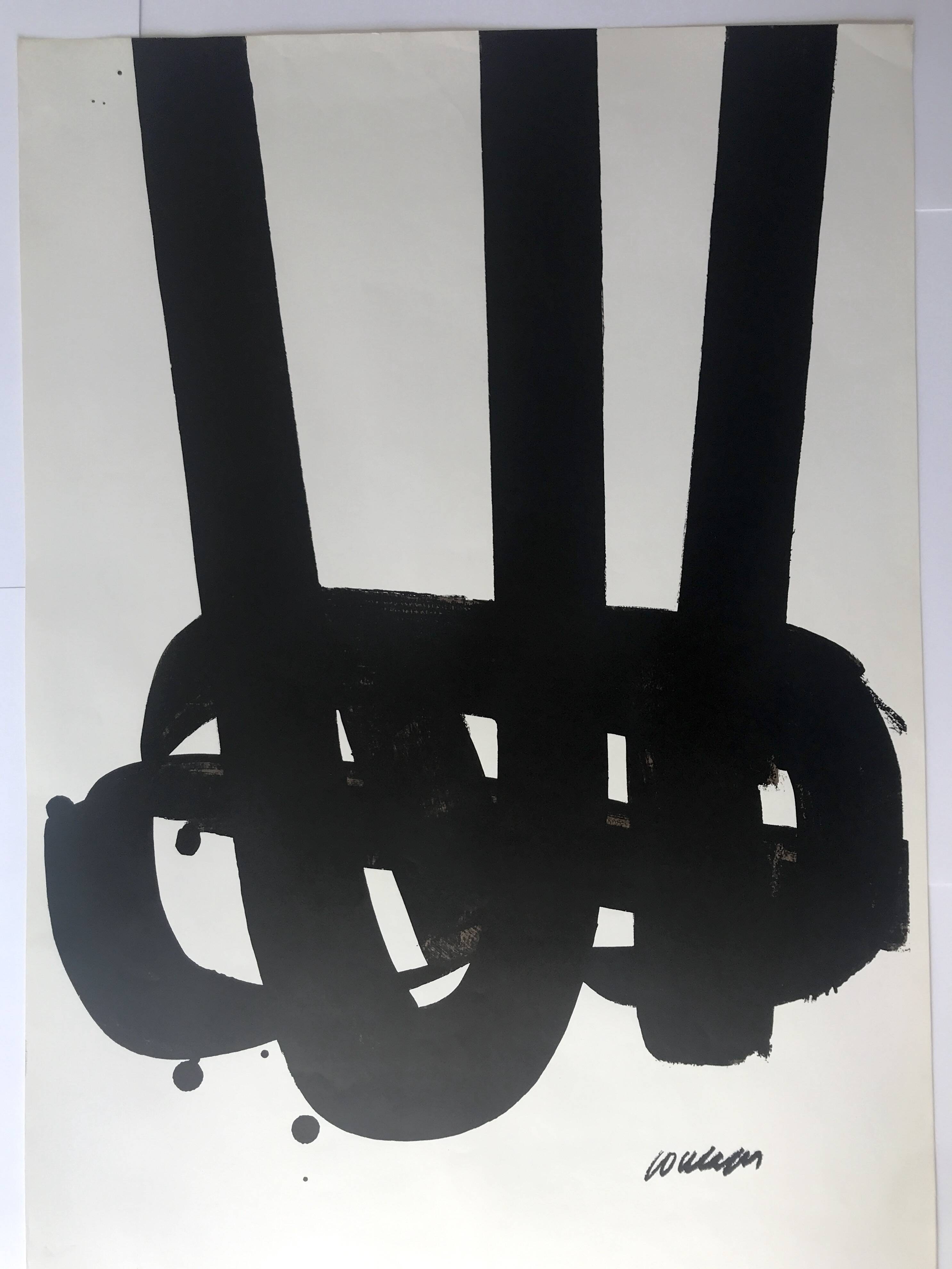 Pierre SOULAGES, Olympische Spiele München, 1972. Original lithograph poster