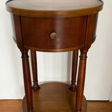 Cherry wood pedestal table