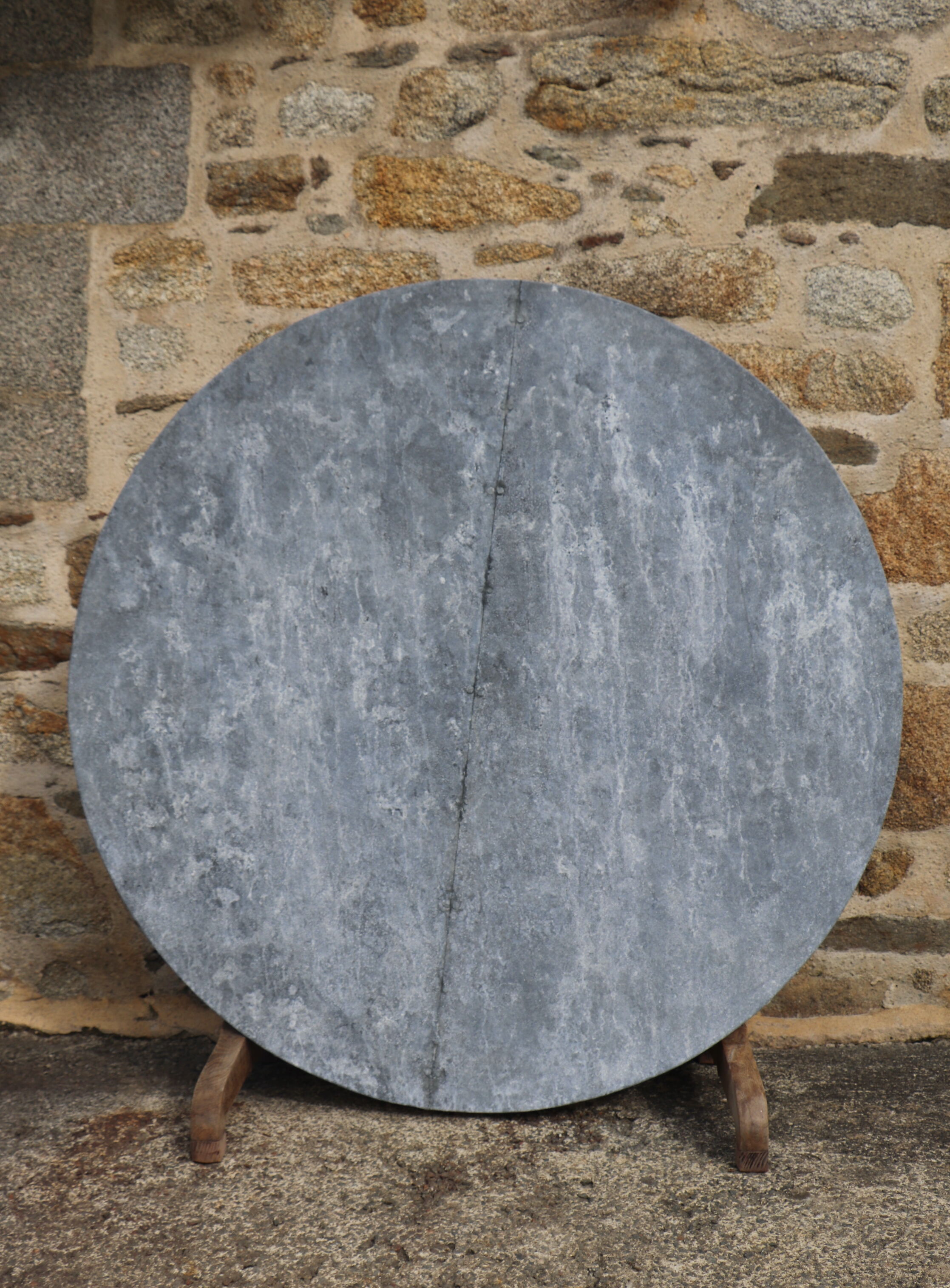 Nineteenth century zinc harvest table or winemaker