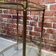 Glass and metal trolley, contains 4 bottle holders