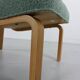 Danish Plywood Lounge Chair by Magnus Olesen,  in mint bouclé