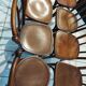 Suite de 8 chaises de bistrot vintage dépareillées Baumann,luterma ,fischel...