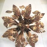 Floral metal ceiling lamp design MM Lampadari 70s