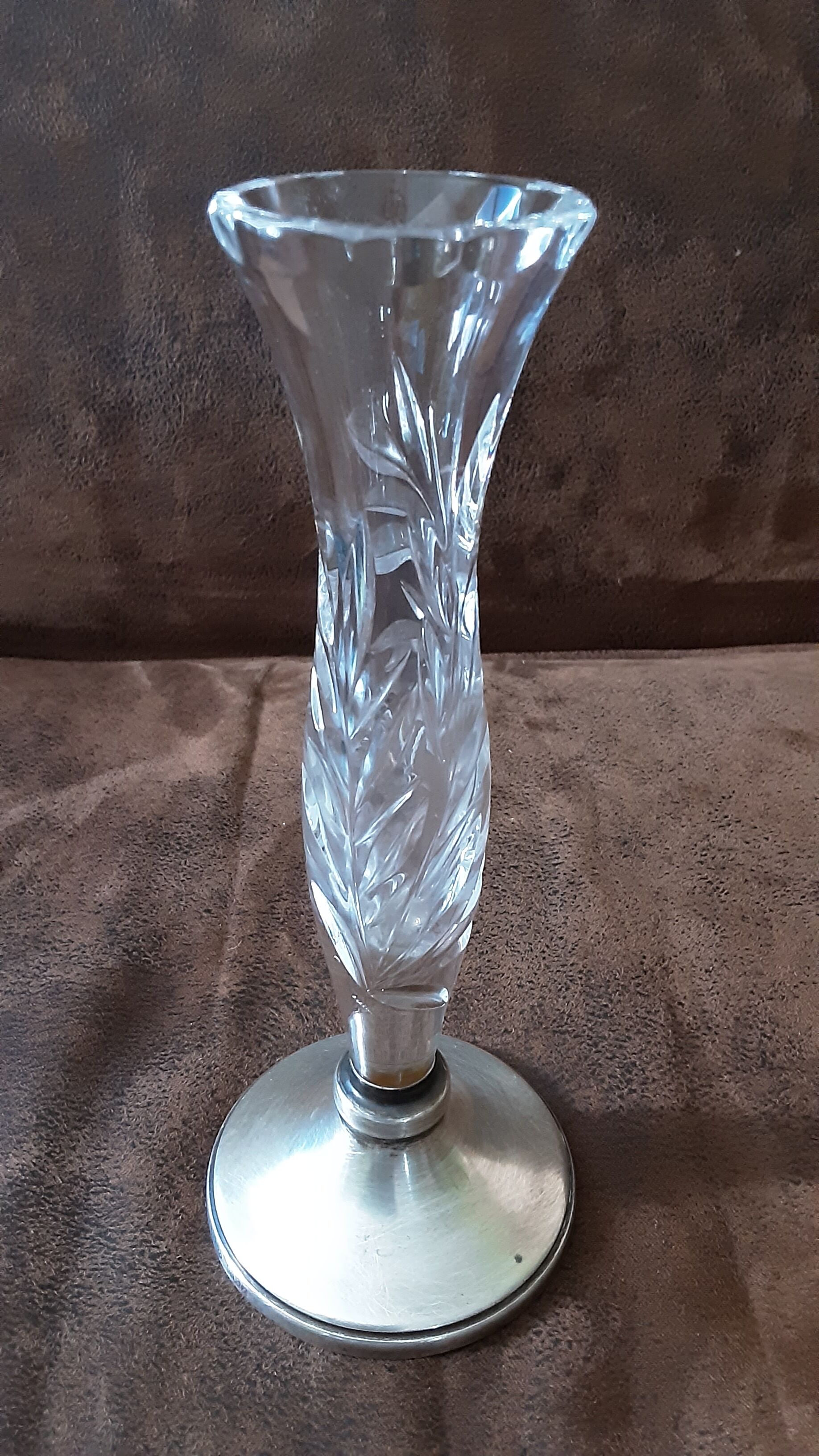 Small crystal vase