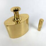 23 carat gold plated brass carafe, Pierre Forssell for Skultuna, 1960