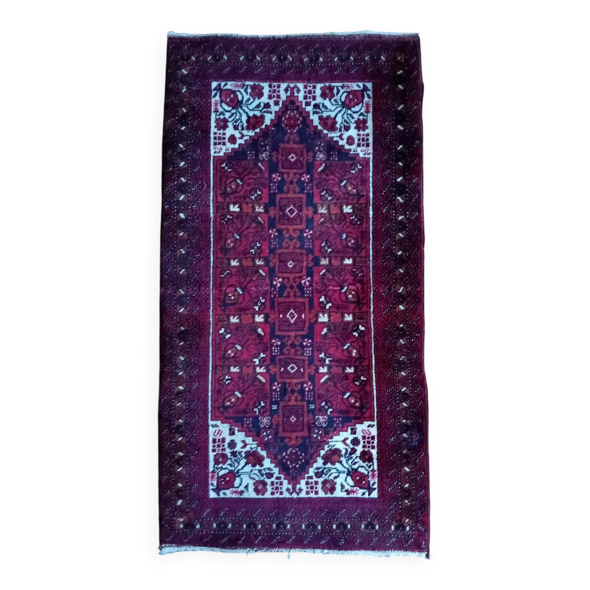 Handmade Belouch Persian rug 172x87cm