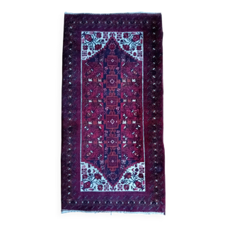 Handmade Belouch Persian rug 172x87cm