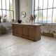 2m pine counter or central island with storage