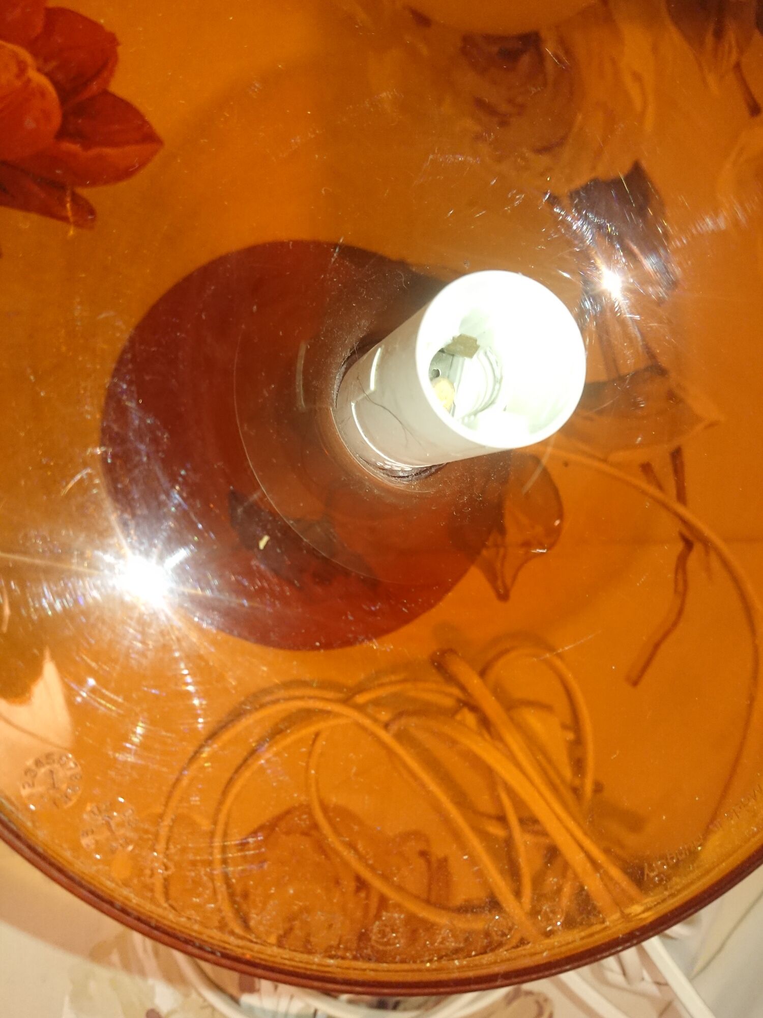 BEDSIDE LAMP IKEA YEARS 1990 MODEL LAMPAN COLOR ORANGE