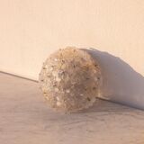 Murano Ceiling Light Gold and Traspare Flower by Seguso for Venini, Italy, 1960s