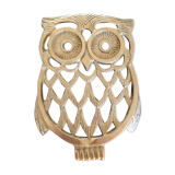 Dessous de plat chouette ou hibou en laiton