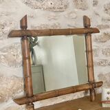 Bamboo style mirror