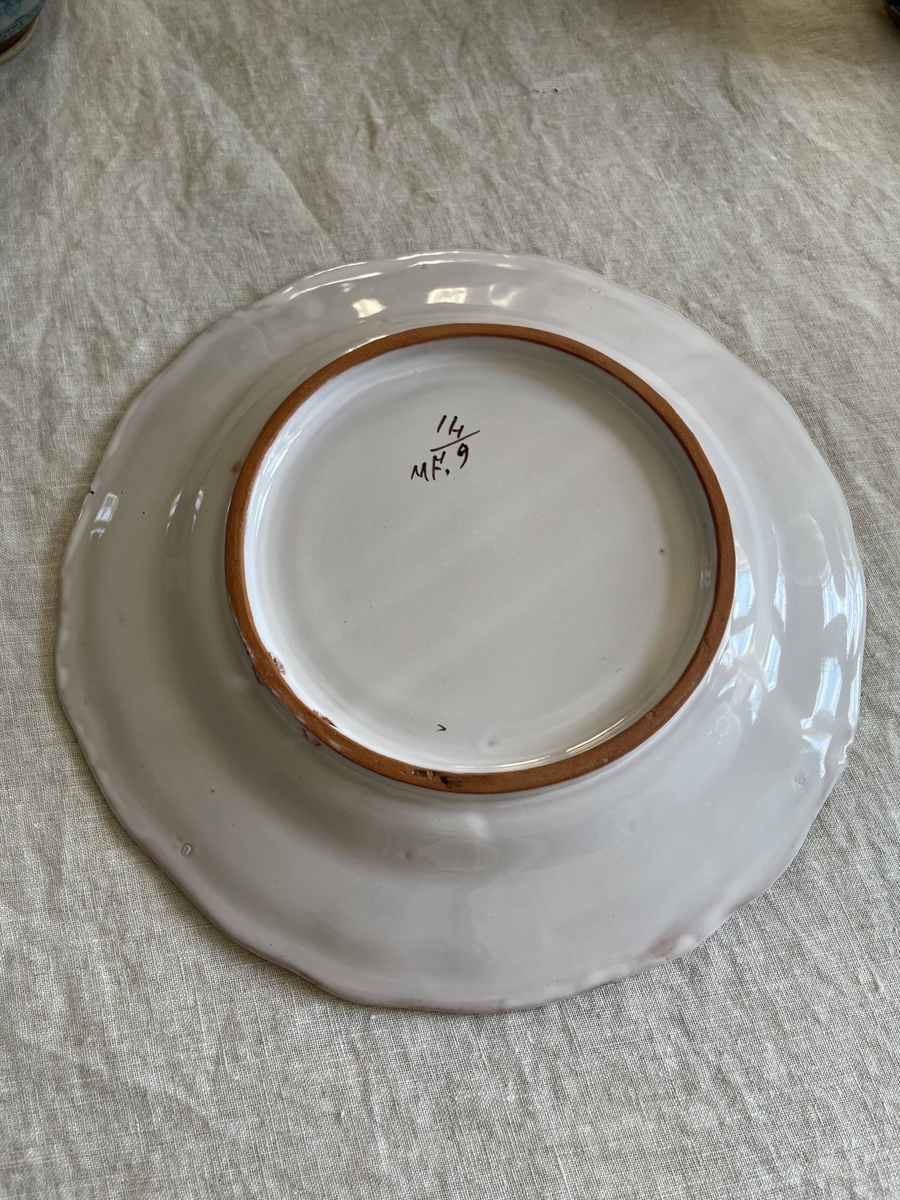 Moustier style plate