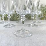 6 Vintage Cristal D'Arques Versailles Liqueur Glasses