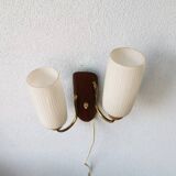 Teak wall lamp for the 70s