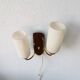 Teak wall lamp for the 70s