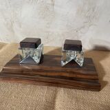 Rosewood inkwell