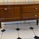 Scandinavian dressing table with triptych mirror