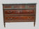 Commode style Lois XVI in mahogany Top of veined gray marble XIX century
