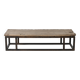 Guyuan – Table basse en orme ancien et structure en métal n°1