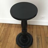 Large black oak side table
