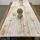 Large pine guinguette farm table