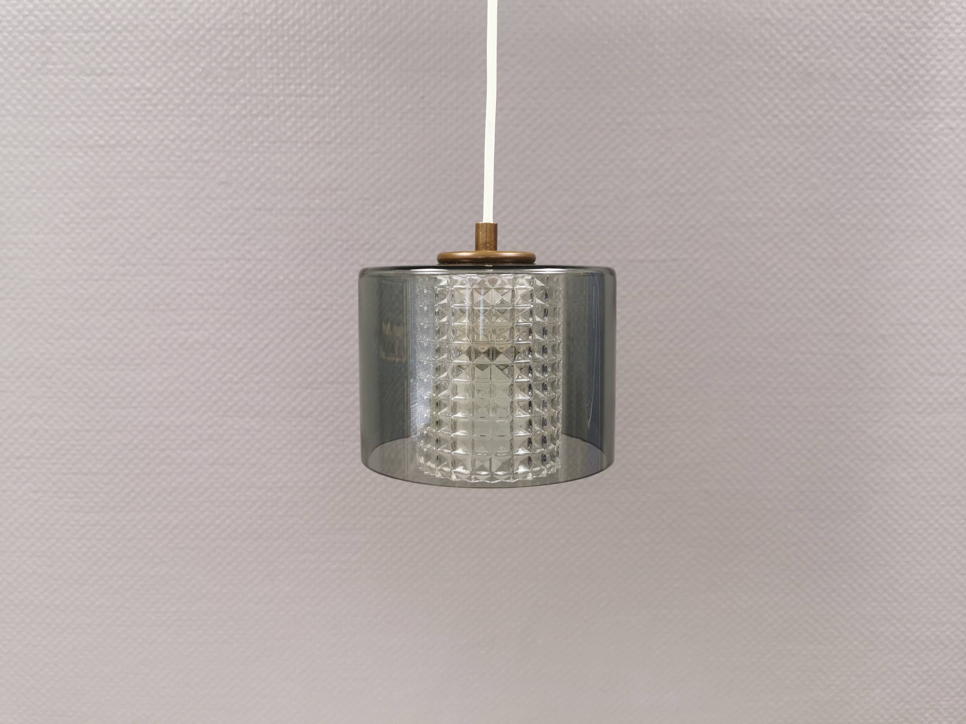 Swedish hanging lamp from Orrefors glassworks