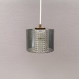 Lampe suspendue suédoise de la verrerie Orrefors