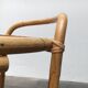 Vintage service dessert in Italian rattan and bamboo by Dal Vera.