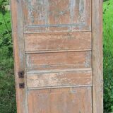 Mirror (3 panels) on door.