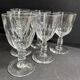 6 Baccarat Clermont 19th century cooked wine glasses