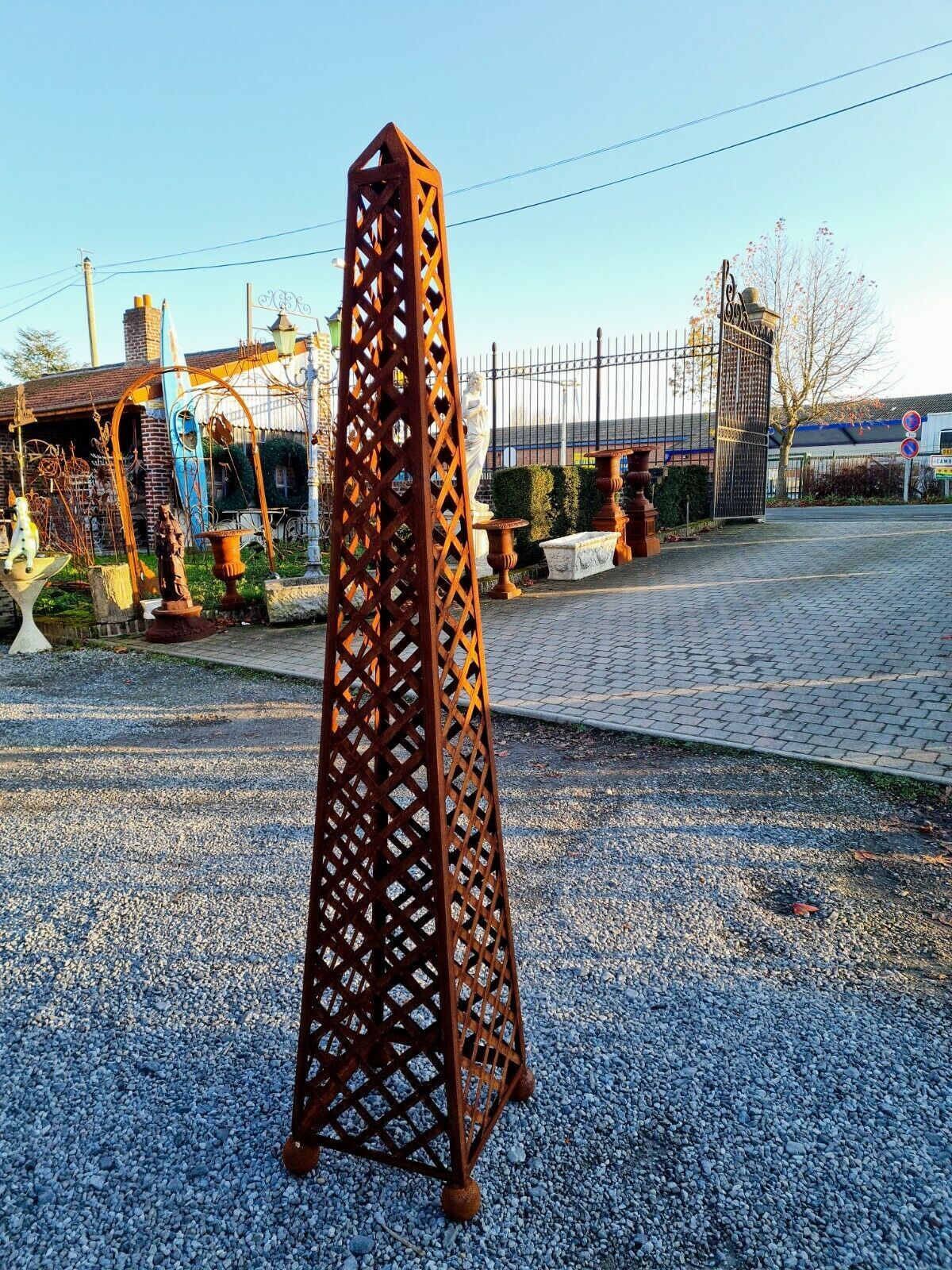 Wrought iron column