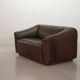 De Sede DS47 Extendable Brown Sadle Leather Loveseat Sofa. Switzerland, 70s