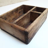 Caisse bois atelier à compartiments 27x22,7cm