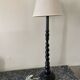 Lampe bois torsadé