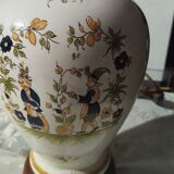 Moustiers earthenware lamp base