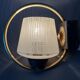 Night light 1960 in brass and black metal Vintage.