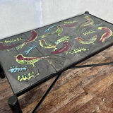 Jacques adnet and guidette carbonnel coffee table 1950