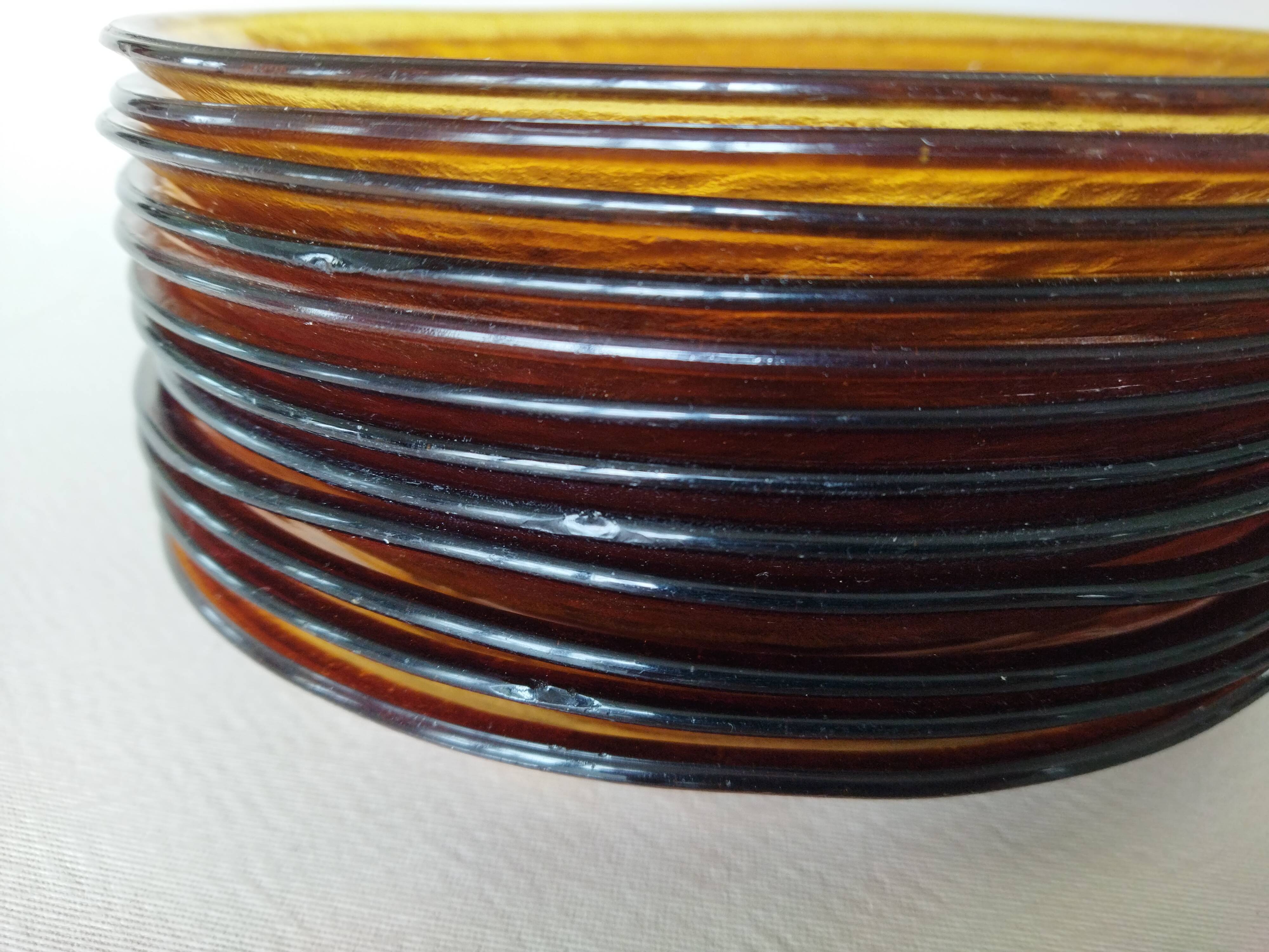 12 flat plates Arcoroc Sierra Ambre