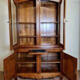 Vintage Rustic Bookcase In Solid Wood 20th Century