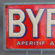 Plaque publicitaire Byrrh