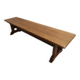 Brutalist oak bench  sidetable