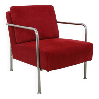 Lounge Chair Chrome and Corduroy, 2000s