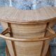 Bar en rotin vintage & ses tabourets