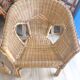 Pair of wicker armchairs