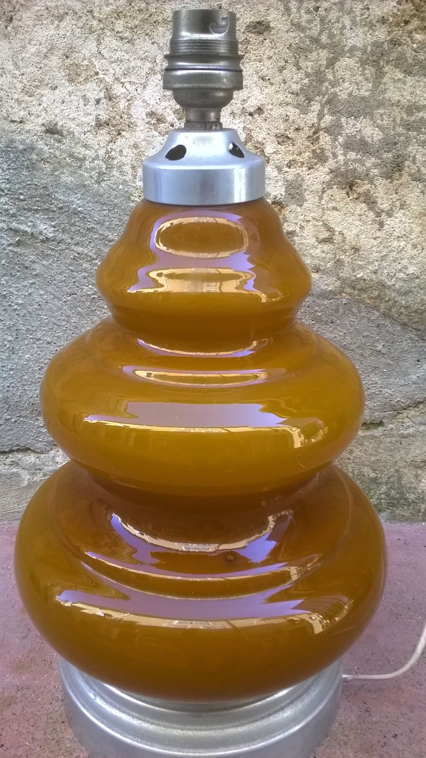 Vintage lamp base 1970